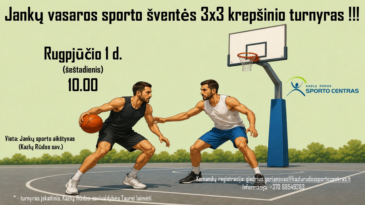 Jankų vasaros šventės 3x3 krepšinio turnyras