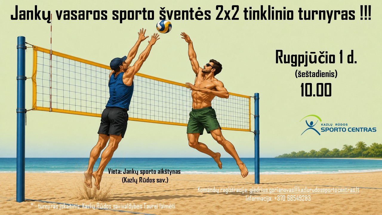 Jankų vasaros šventės 2x2 tinklinio turnyras
