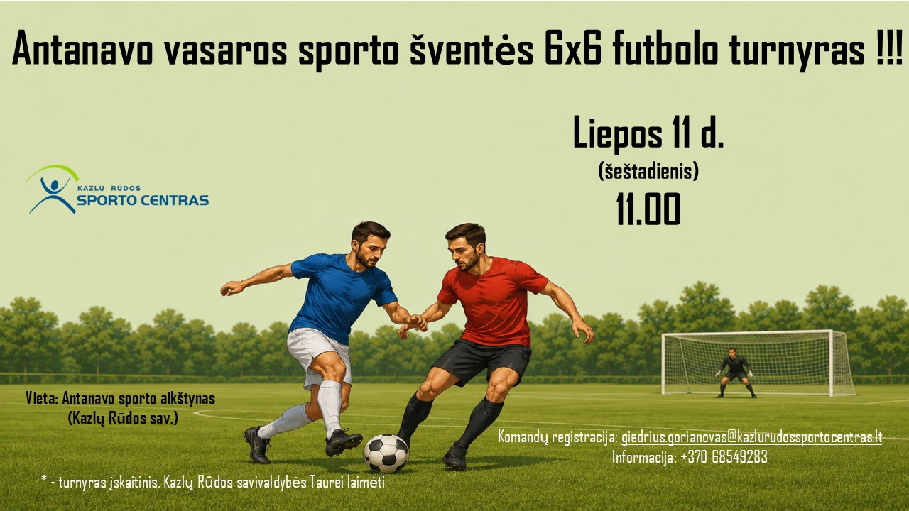 Antanavo vasaros sporto šventės 6x6 futbolo turnyras